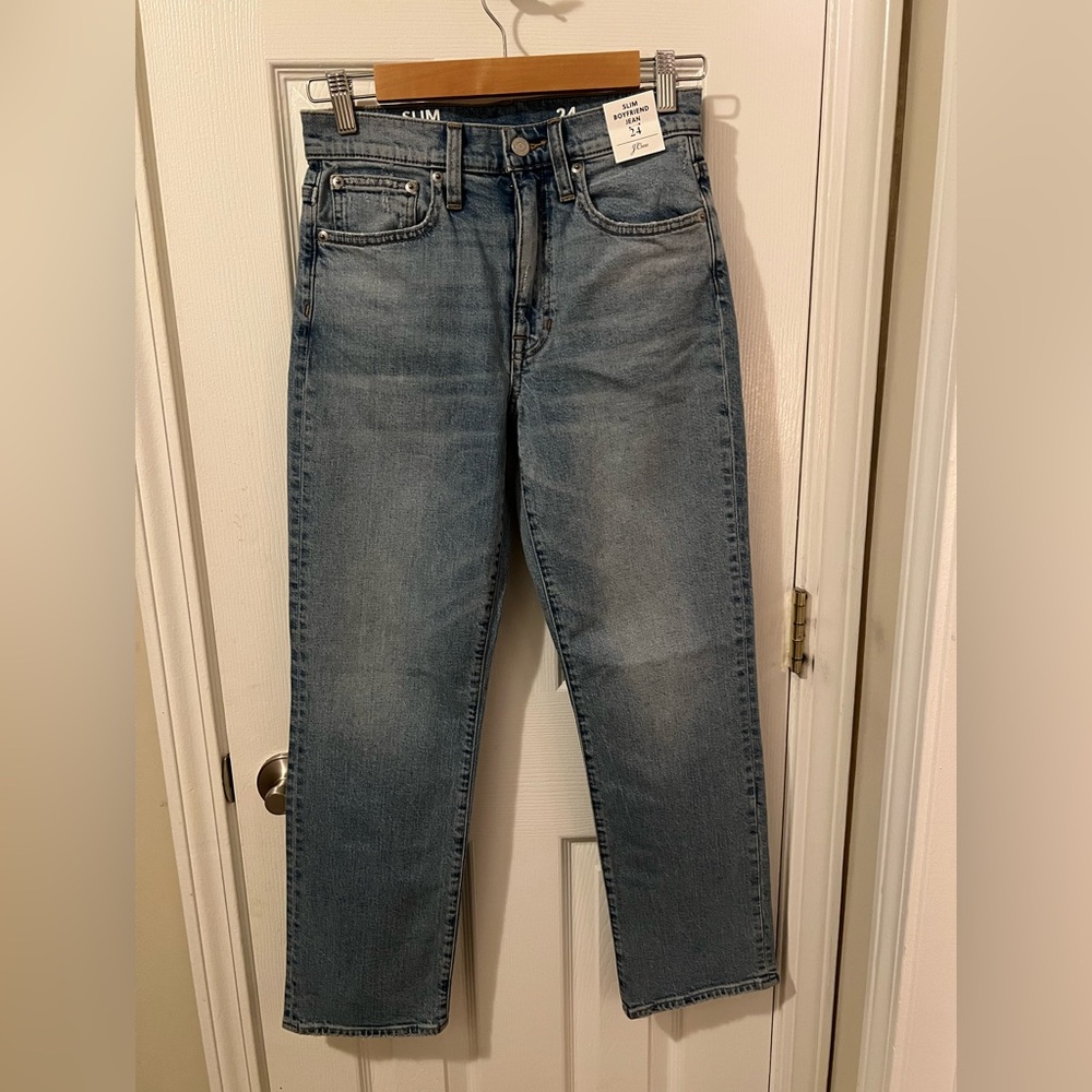 Slim boyfriend jeans, J Crew, relaxed fit